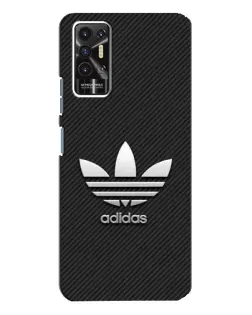 Чохол для TECNO Pova 2 (LE7n) з картинкою «Adidas Карбонова текстура»
