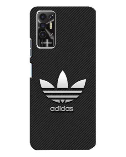 Чохол для TECNO Pova 2 (LE7n) з картинкою «Adidas Карбонова текстура»