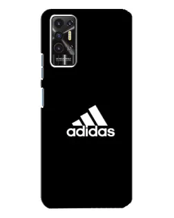 Чохол для TECNO Pova 2 (LE7n) з картинкою «Чорна класика Adidas»