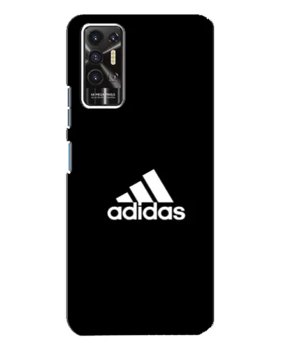 Чохол для TECNO Pova 2 (LE7n) з картинкою «Чорна класика Adidas»