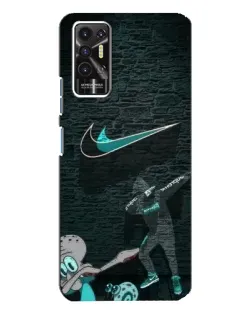 Чохол для TECNO Pova 2 (LE7n) з картинкою «Спортивний арт Nike»