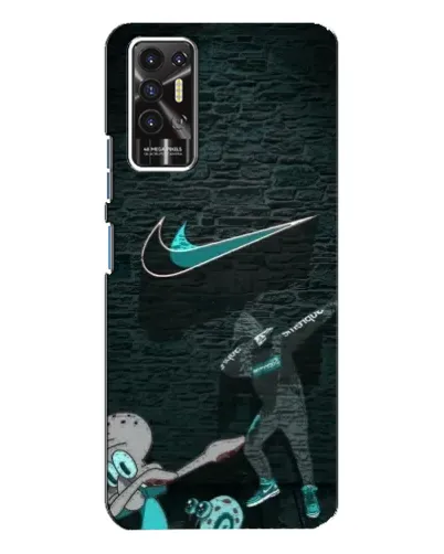 Чехол для TECNO Pova 2 (LE7n) с картинкой «Спортивный арт Nike»