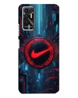Чехол для TECNO Pova 2 (LE7n) с картинкой «Техногенный стиль Nike»