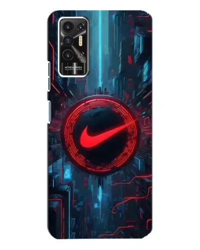Чехол для TECNO Pova 2 (LE7n) с картинкой «Техногенный стиль Nike»