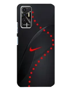 Чехол для TECNO Pova 2 (LE7n) с картинкой «Абстрактный дизайн Nike»