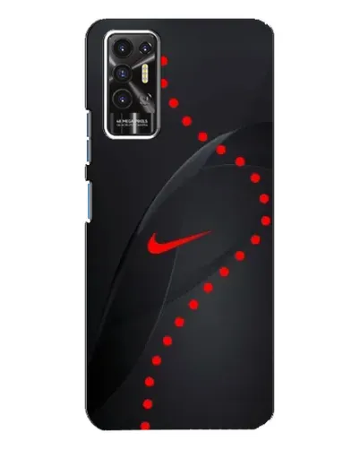 Чехол для TECNO Pova 2 (LE7n) с картинкой «Абстрактный дизайн Nike»