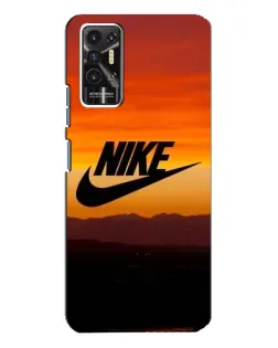 Чехол для TECNO Pova 2 (LE7n) с картинкой «Nike — вечерний горизонт»