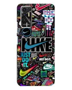 Чехол для TECNO Pova 2 (LE7n) с картинкой «Яркий коллаж Nike» Чехол для TECNO Pova 2 (LE7n) с картинкой «Яркий коллаж Nike»