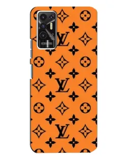Чохол для TECNO Pova 2 (LE7n) з картинкою «Помаранчевий стиль LV»