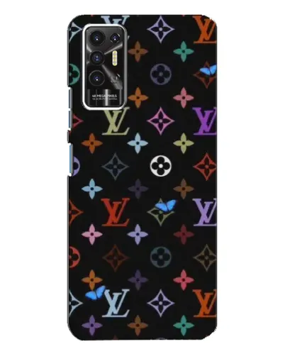 Чохол для TECNO Pova 2 (LE7n) з картинкою «Кольорова монограма LV»