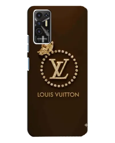 Чохол для TECNO Pova 2 (LE7n) з картинкою «LV — золота печатка»