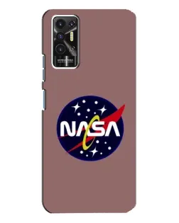 Чехол для TECNO Pova 2 (LE7n) с картинкой «NASA — ретро космос»