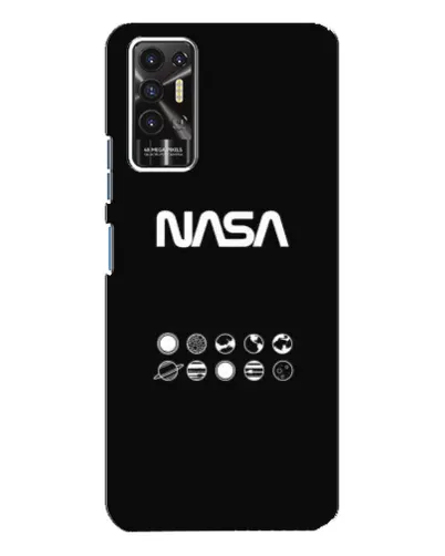 Чехол для TECNO Pova 2 (LE7n) с картинкой «NASA — технический принт» Чехол для TECNO Pova 2 (LE7n) с картинкой «NASA — технический принт»