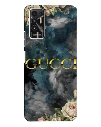 Чехол для TECNO Pova 2 (LE7n) с картинкой «Абстрактные цветы Gucci» Чехол для TECNO Pova 2 (LE7n) с картинкой «Абстрактные цветы Gucci»