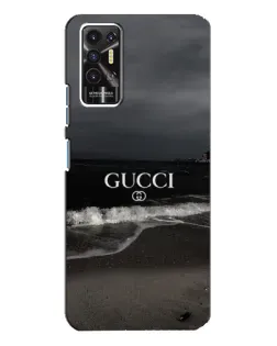 Чехол для TECNO Pova 2 (LE7n) с картинкой «Gucci — морской прибой»