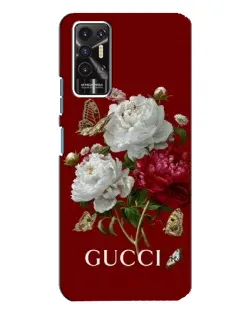 Чехол для TECNO Pova 2 (LE7n) с картинкой «Gucci —  сад»