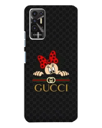 Чехол для TECNO Pova 2 (LE7n) с картинкой «Минни Маус Gucci — черный» Чехол для TECNO Pova 2 (LE7n) с картинкой «Минни Маус Gucci — черный»