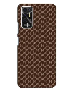 Чехол для TECNO Pova 2 (LE7n) с картинкой «Gucci — шоколадная сетка»