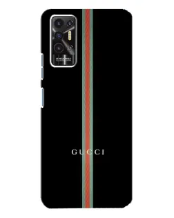 Чехол для TECNO Pova 2 (LE7n) с картинкой «Gucci — строгая линия»