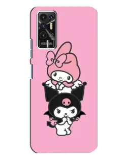 Чохол для TECNO Pova 2 (LE7n) з картинкою «Тріо My Melody та Kuromi»