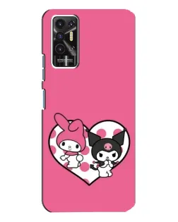 Чохол для TECNO Pova 2 (LE7n) з картинкою «Kuromi та My Melody»