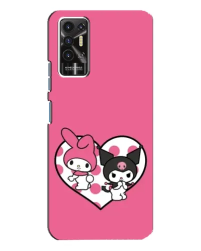 Чохол для TECNO Pova 2 (LE7n) з картинкою «Kuromi та My Melody» Чохол для TECNO Pova 2 (LE7n) з картинкою «Kuromi та My Melody»