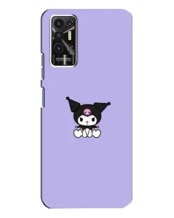 Чохол для TECNO Pova 2 (LE7n) з картинкою «Kuromi — фіолетовий мінімалізм»