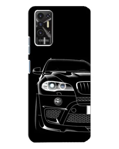 Чохол для TECNO Pova 2 (LE7n) з картинкою «Темний силует BMW»