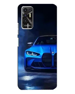 Чохол для TECNO Pova 2 (LE7n) з картинкою «Блакитна BMW M4»