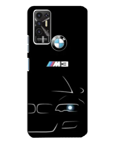 Чохол для TECNO Pova 2 (LE7n) з картинкою «Мінімалістичний принт BMW M3»