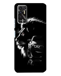 Чохол для TECNO Pova 2 (LE7n) з картинкою «BMW та лев»
