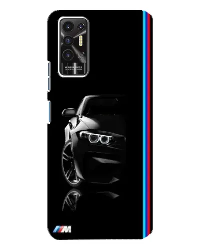 Чохол для TECNO Pova 2 (LE7n) з картинкою «Силует BMW в темряві»