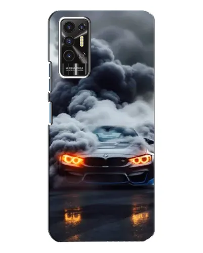 Чохол для TECNO Pova 2 (LE7n) з картинкою «BMW у диму»