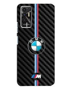 Чохол для TECNO Pova 2 (LE7n) з картинкою «Емблема BMW та карбон»