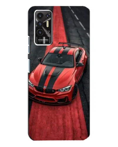 Чохол для TECNO Pova 2 (LE7n) з картинкою «BMW на червоній доріжці»