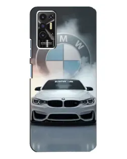 Чохол для TECNO Pova 2 (LE7n) з картинкою «BMW в білому диму»