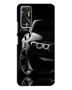 Чохол для TECNO Pova 2 (LE7n) з картинкою «Чорна BMW — профіль»