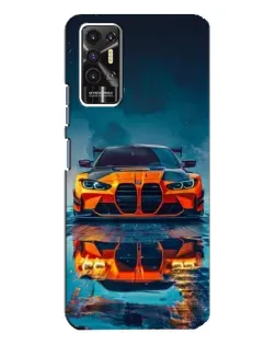 Чохол для TECNO Pova 2 (LE7n) з картинкою «BMW — золота емблема»