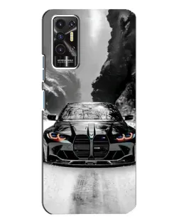 Чохол для TECNO Pova 2 (LE7n) з картинкою «BMW — акварельний дрифт»