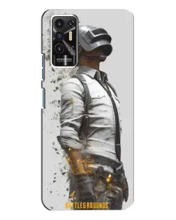 Чохол для TECNO Pova 2 (LE7n) з картинкою «PUBG — боєць у пилу»