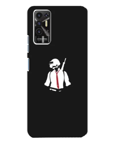Чохол для TECNO Pova 2 (LE7n) з картинкою «PUBG — силует воїна» Чохол для TECNO Pova 2 (LE7n) з картинкою «PUBG — силует воїна»