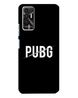 Чохол для TECNO Pova 2 (LE7n) з картинкою «PUBG — білий логотип»