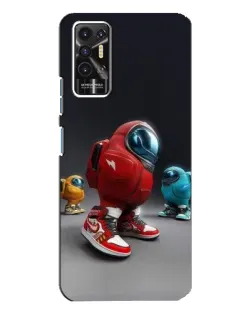 Чохол для TECNO Pova 2 (LE7n) з картинкою «Among Us — 3D стиль»