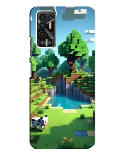 Чохол для TECNO Pova 2 (LE7n) з картинкою «Minecraft літній день»