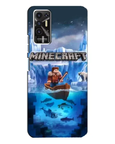 Чохол для TECNO Pova 2 (LE7n) з картинкою «Minecraft льодянийсвіт»
