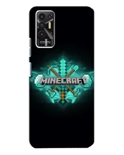 Чохол для TECNO Pova 2 (LE7n) з картинкою «Minecraft Diamond лого»