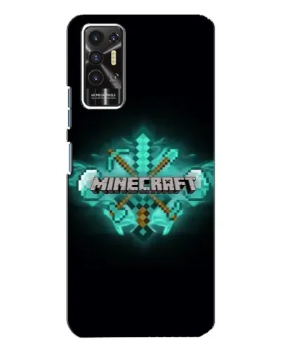 Чохол для TECNO Pova 2 (LE7n) з картинкою «Minecraft Diamond лого»