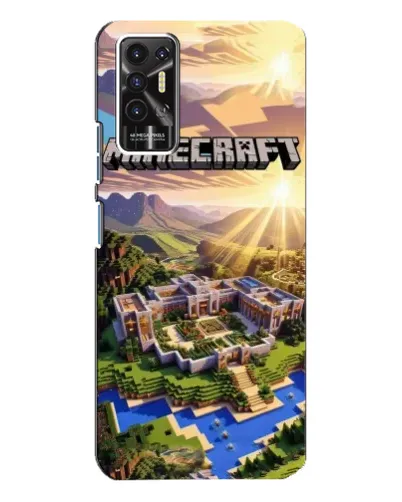 Чохол для TECNO Pova 2 (LE7n) з картинкою «Minecraft панорама»