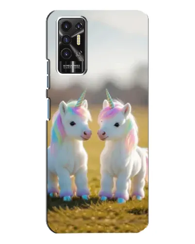 Чехол для TECNO Pova 2 (LE7n) с картинкой «Пара единорогов» Чехол для TECNO Pova 2 (LE7n) с картинкой «Пара единорогов»