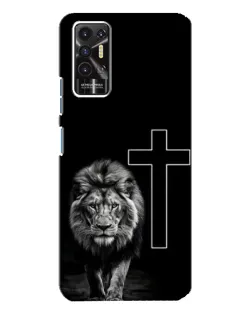 Чохол для TECNO Pova 2 (LE7n) з картинкою «Лев та Хрест» Чохол для TECNO Pova 2 (LE7n) з картинкою «Лев та Хрест»